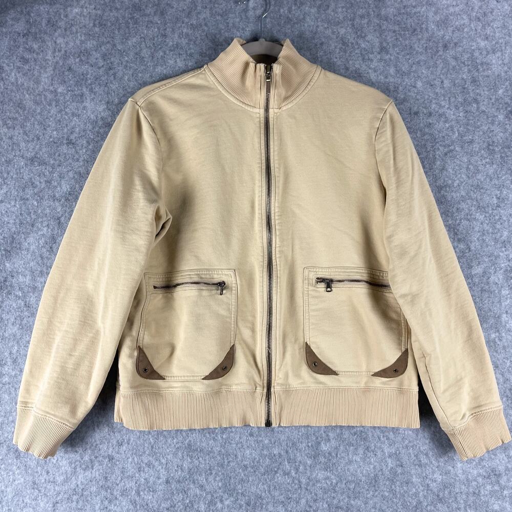 Vintage Lauren Ralph Lauren Jacket Womens XL Beige Full Zip Equestrian USA